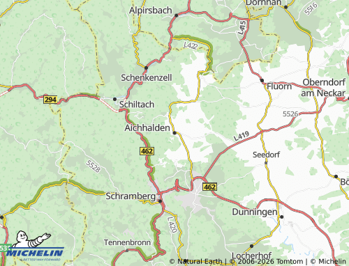 MICHELIN Aichhalden map - ViaMichelin