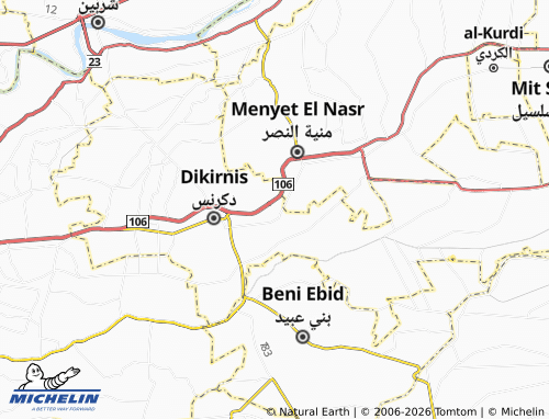 Mapa MICHELIN Meet al-Soudan - ViaMichelin