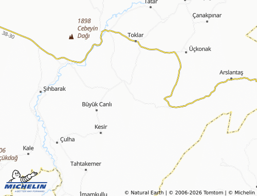 MICHELIN Dağyurdu map - ViaMichelin