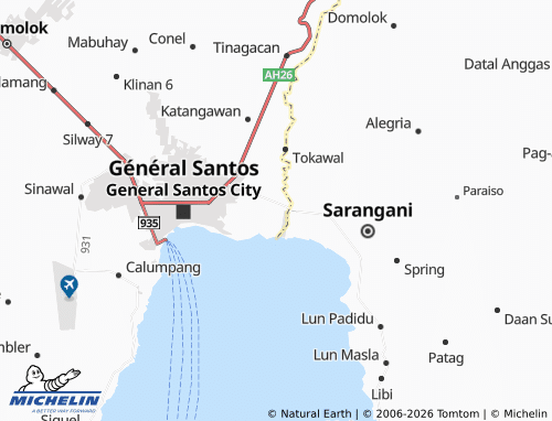 MICHELIN-Landkarte Buayan - ViaMichelin