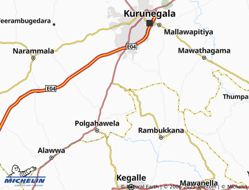 MICHELIN Polpitiya North map - ViaMichelin