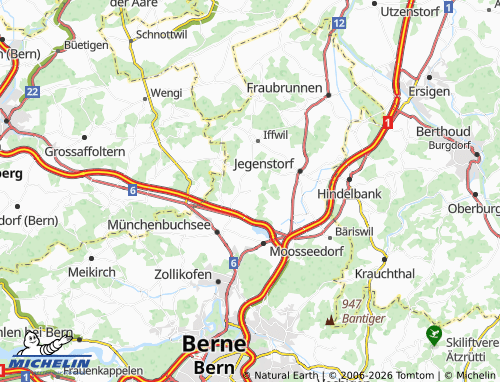 Carte MICHELIN Ballmoos - ViaMichelin