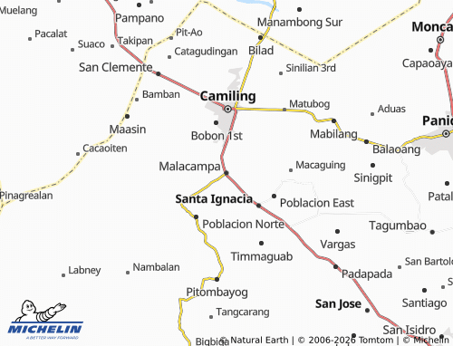 MICHELIN Malacampa map - ViaMichelin
