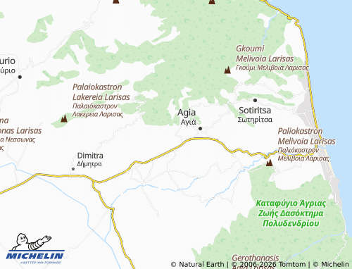 MICHELIN Neromyloi map - ViaMichelin