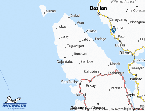 MICHELIN Bunacan map - ViaMichelin