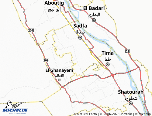 MICHELIN-Landkarte Koum Abu Hajar - ViaMichelin
