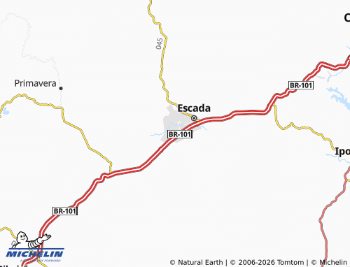 MICHELIN Jaguaribe map - ViaMichelin