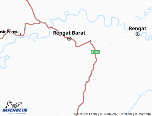 MICHELIN Sungai Baung map - ViaMichelin