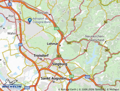 MICHELIN Lohmar map - ViaMichelin