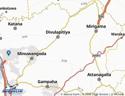 Mappa MICHELIN Ihala Vithanamulla - ViaMichelin