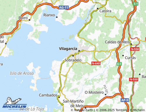 MICHELIN Sobradelo (San Salvador) map - ViaMichelin