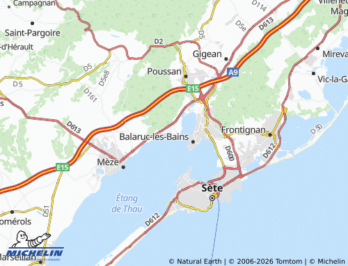 Mapa MICHELIN Bouzigues - ViaMichelin