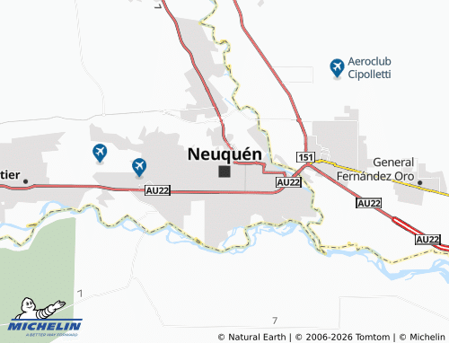 MICHELIN-Landkarte Neuquén - ViaMichelin