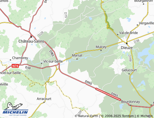 MICHELIN Marsal map - ViaMichelin