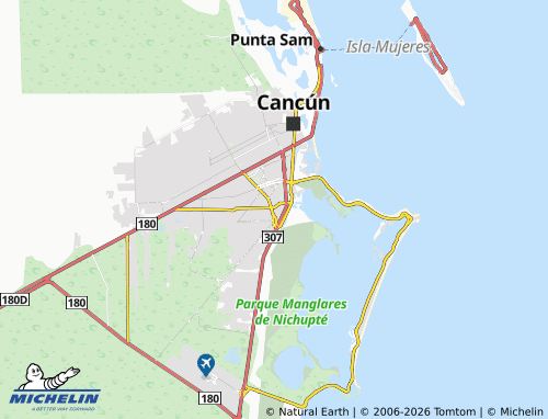 MICHELIN-Landkarte Horizontes Cancún - ViaMichelin