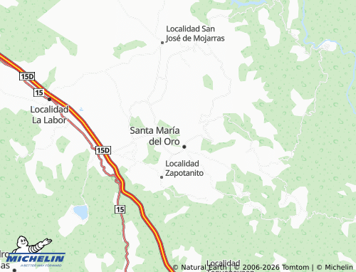 Kaart MICHELIN Santa Rosa - ViaMichelin