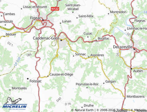Mapa MICHELIN Sonnac - ViaMichelin