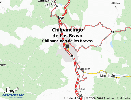 MICHELIN Del PRI map - ViaMichelin