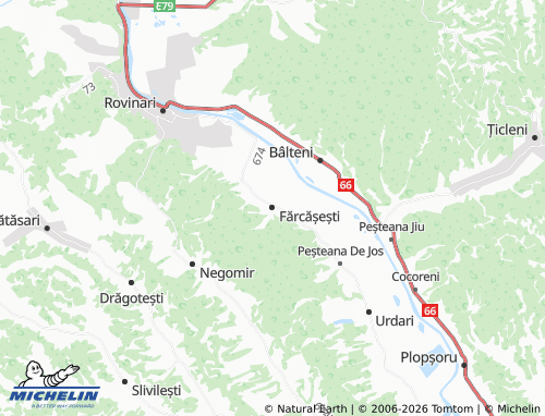 Mappa MICHELIN Fărcășești - ViaMichelin