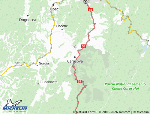 Mappa MICHELIN Carașova - ViaMichelin