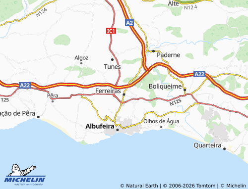 Mapa MICHELIN Ferreiras - ViaMichelin