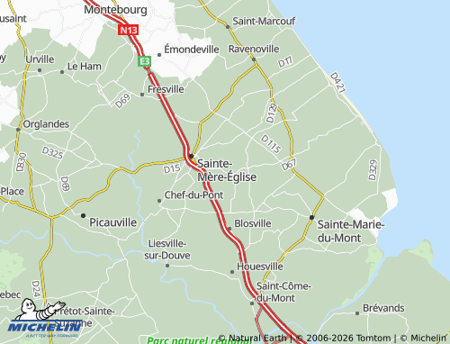 MICHELIN Écoquenéauville map - ViaMichelin
