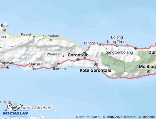 Mappa MICHELIN Gorontalo - ViaMichelin