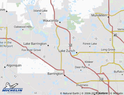 MICHELIN North Barrington map - ViaMichelin