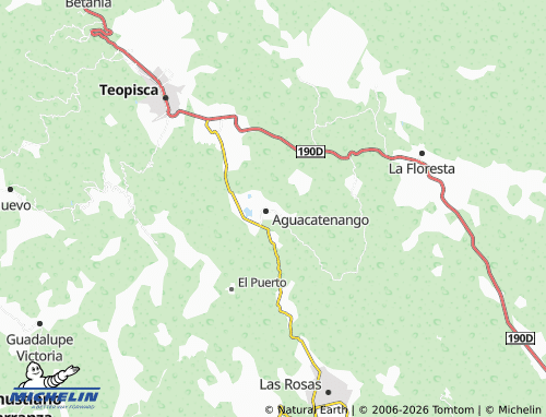 Mappa MICHELIN San Antonio, Aguacatenango - ViaMichelin