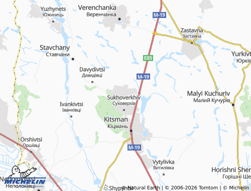 Mappa MICHELIN Klivodyn - ViaMichelin