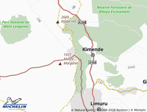 Mappa MICHELIN Mai Mahiu - ViaMichelin