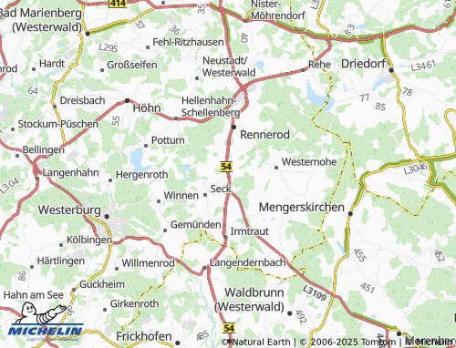 Mapa MICHELIN Waldmühlen - ViaMichelin