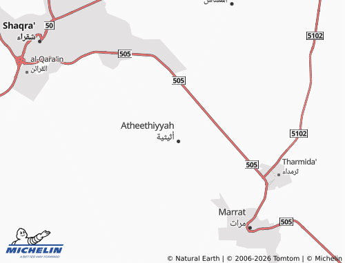 MICHELIN-Landkarte al-'Utayfah - ViaMichelin
