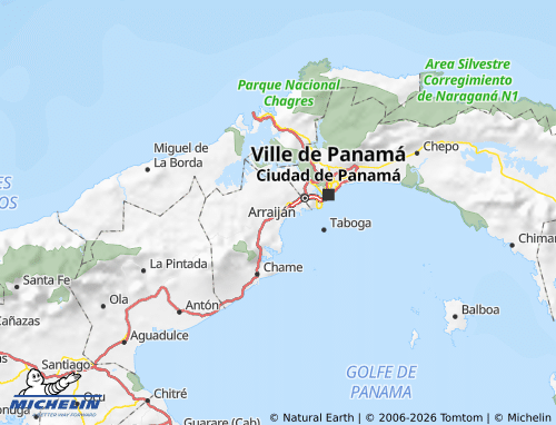 MICHELIN Panama Oeste map - ViaMichelin