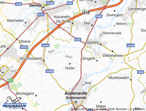 MICHELIN Ouwegem map - ViaMichelin