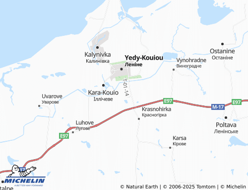 MICHELIN Korolove map - ViaMichelin