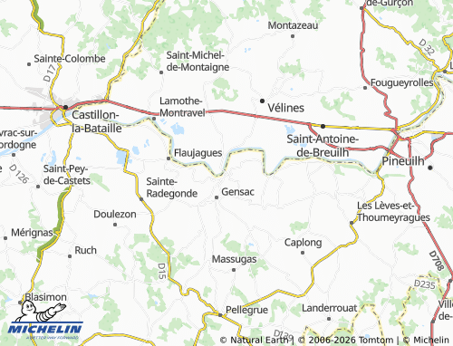 Carte MICHELIN Pessac-sur-Dordogne - ViaMichelin
