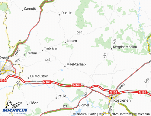 MICHELIN Le C'hra map - ViaMichelin