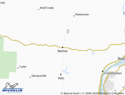 Carte MICHELIN Barlow - ViaMichelin