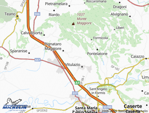 Mappa MICHELIN Pastorano - ViaMichelin