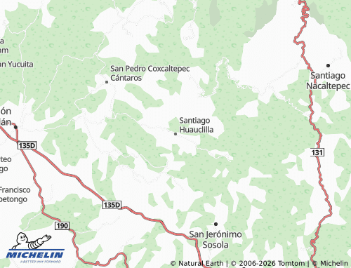 MICHELIN Santiago Huauclilla map - ViaMichelin