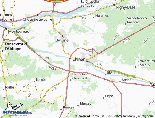 Carte MICHELIN Saint-Louand - ViaMichelin