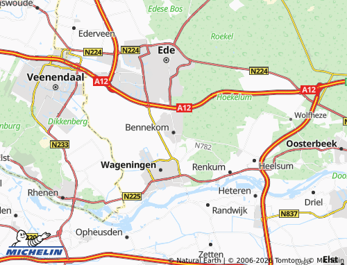 Carte MICHELIN Bennekom - ViaMichelin