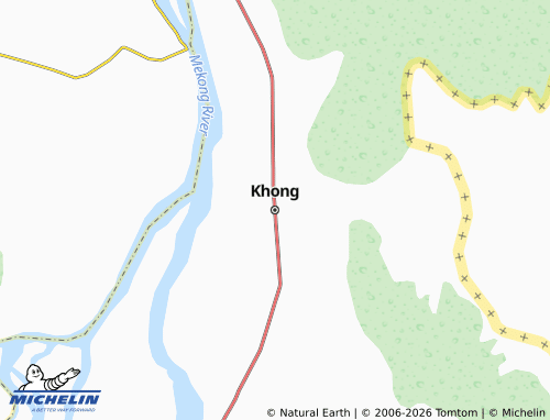 MICHELIN-Landkarte Khong - ViaMichelin