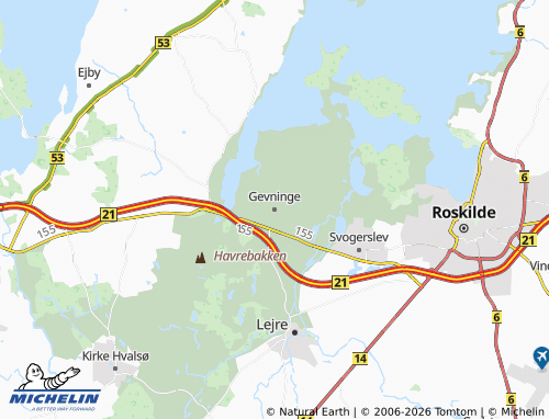 Mappa MICHELIN Gevninge - ViaMichelin