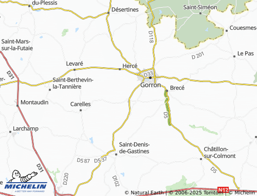 MICHELIN Colombiers-du-Plessis map - ViaMichelin