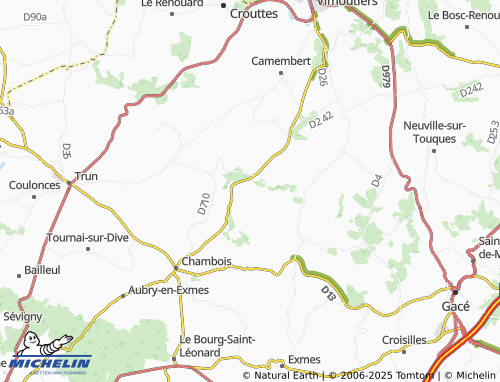 Carte MICHELIN Mont-Ormel - ViaMichelin