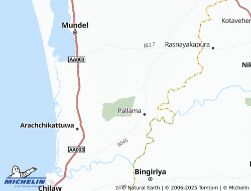 MICHELIN Ihala Attanganaya map - ViaMichelin