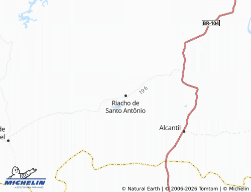 Mapa MICHELIN Riacho de Santo Antônio - ViaMichelin