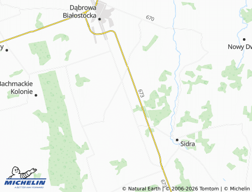 MICHELIN Łozowo map - ViaMichelin
